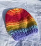 rainbow hat and booties - Image 5