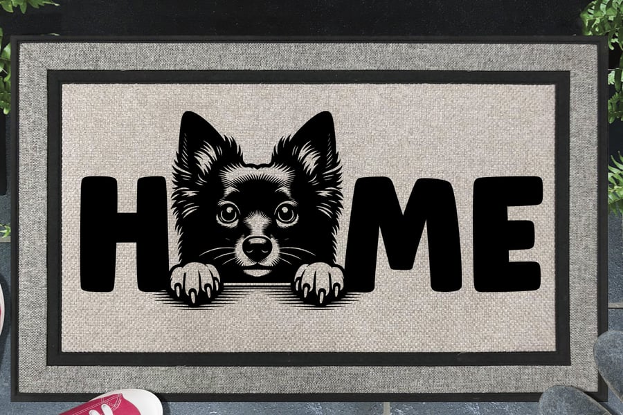 Schipperke Home Door Mat - All Weather Doormat - 45x70cm 