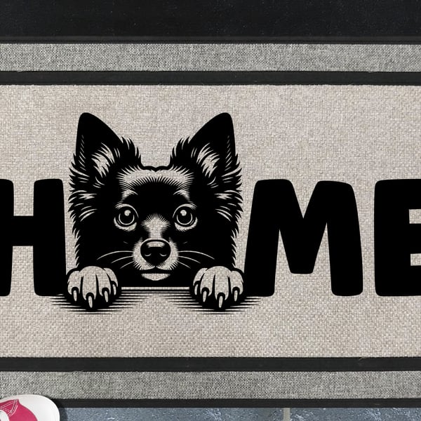 Schipperke Home Door Mat - All Weather Doormat - 45x70cm 