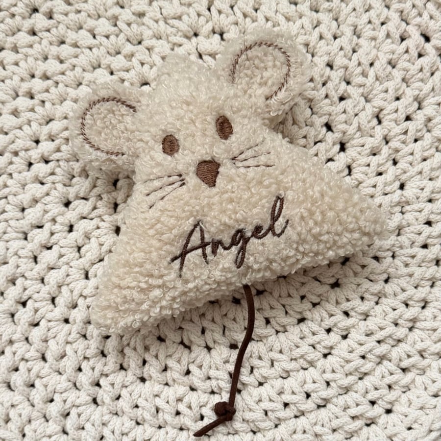 Personalised Mouse Cat Toy, Custom Mouse Cat Plush, Catnip Kitten Gift, Catnip