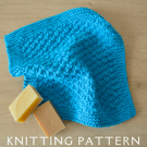 Washcloth Knitting Pattern Cotton Wash Cloth Dishcloth Design 6 PDF PATTERN ONLY