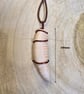 Handmade Copper Wire Wrapped Shell Pendant Necklace - Image 4