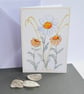 Hand Painted Wildflower Greetings Card with Envelope - Left Blank inside - Image 2