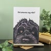 Black Cockapoo or Labradoodle Card - Blank or personalised for any occasion.