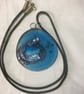Elements Fused Glass Sky Pendant - Image 1