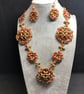 The Tudor Life seed bead and crystal necklace and earring set - Image 6