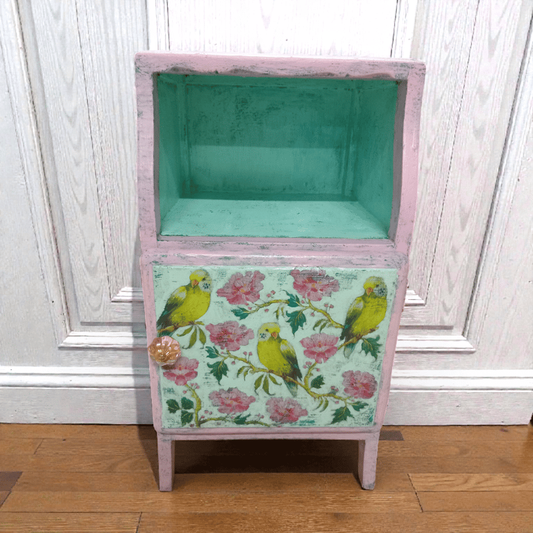 Budgies & Blossom Cabinet