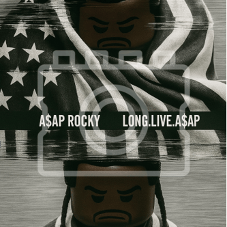 LEGO-Inspired ASAP Rocky "LONG.LIVE.ASAP" – 5x5" Mounted Print