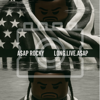 LEGO-Inspired ASAP Rocky "LONG.LIVE.ASAP" – 5x5" Mounted Print