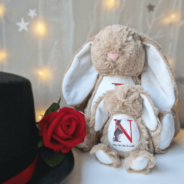Personalised Jack 'Rabbit' Valentine Plush Hare (Small or Large)