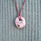 Stone Face Necklace, Polymer Clay Realistic Stone Face Jewellery