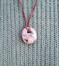 Stone Face Necklace, Polymer Clay Realistic Stone Face Jewellery