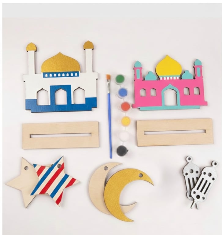 DIY Eid & Ramadan Mosque Paint Kit- Personalised Children’s Craft Set