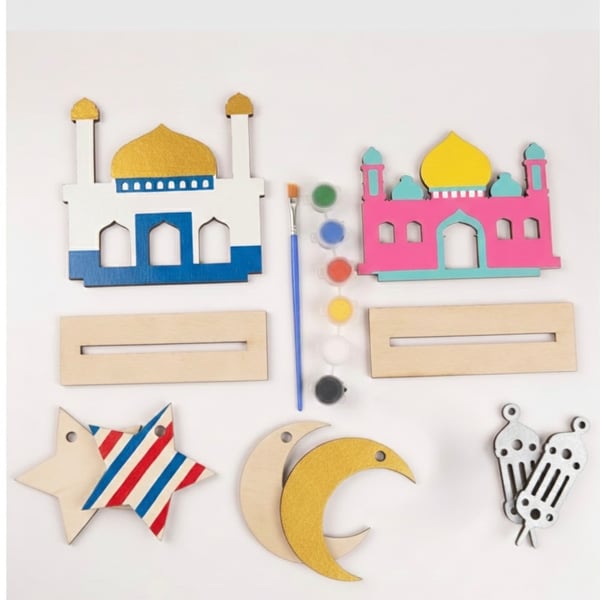 DIY Eid & Ramadan Mosque Paint Kit- Personalised Children’s Craft Set