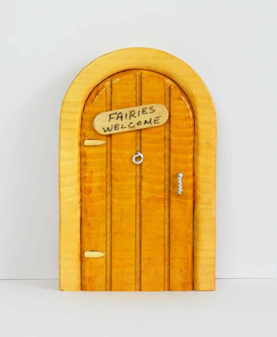 Miniature Freestanding Wooden Fairy Door
