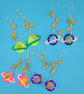 Galaxy Planet and Star Dangle earrings  super lightweight!