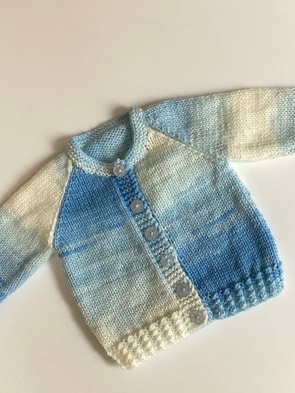 Baby cardigan hand knitted 