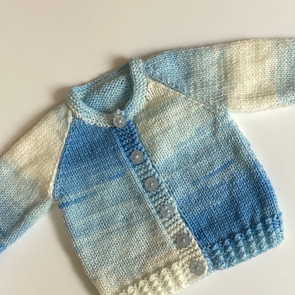 Baby cardigan hand knitted 