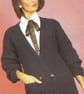 VINTAGE KNITTING PATTERN Ladies Chunky Jacket - Image 1