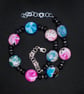 Multi-colour agate neclace - Image 1