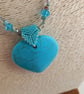 Turquoise Heart Necklace - Image 2