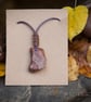 A chunky Welsh Waterfall Country River Stone pendant 