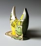 Table Manners Small Sculpture:Green and Yellow - Image 2