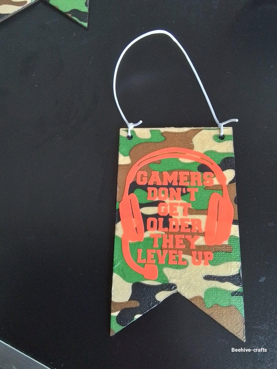 Decoupage decoration for gamer