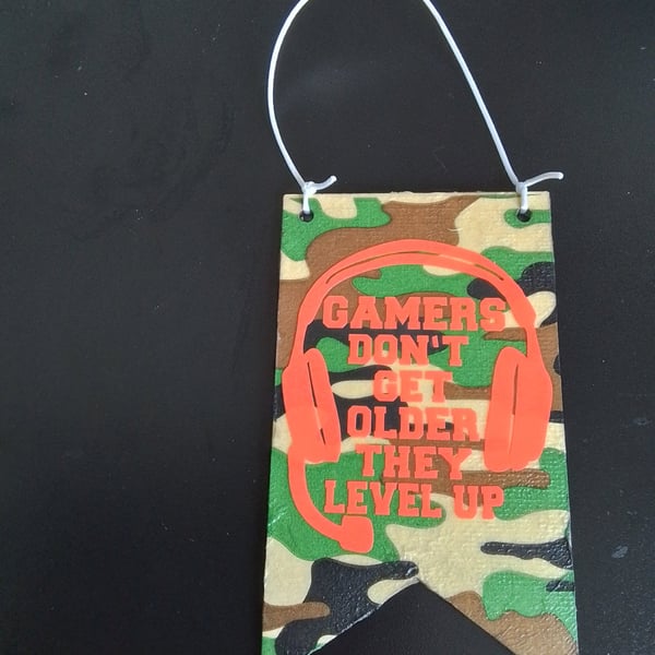 Decoupage decoration for gamer