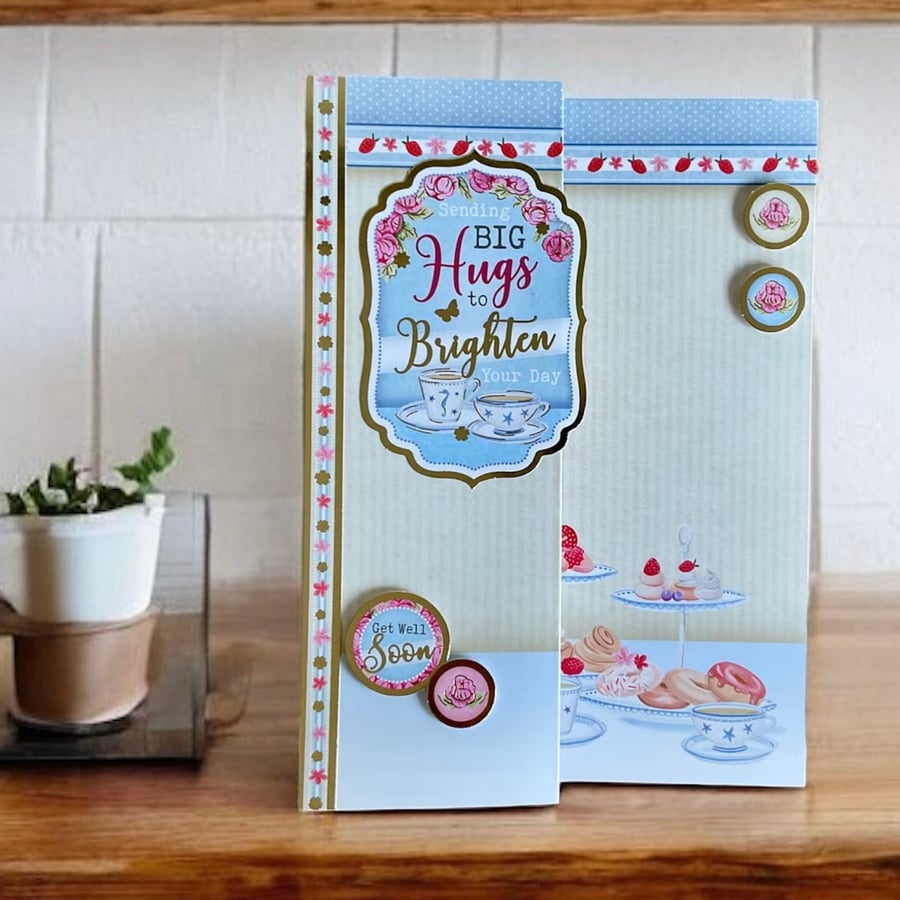 Get Well Soon Card. Unique and luxury get well soon card. 