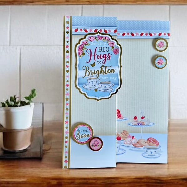 Get Well Soon Card. Unique and luxury get well soon card. 