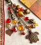Bag charm, turtle charm, gift for turtle lover, boho handbag charm