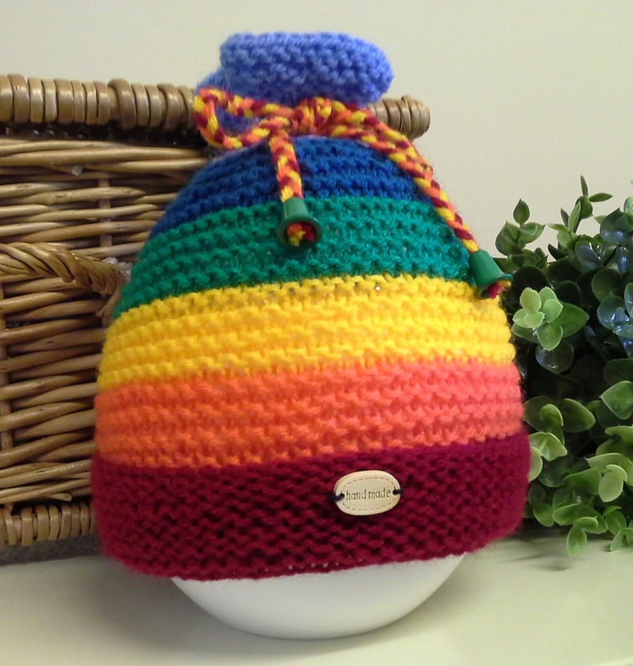 Unisex Rainbow Baby Hat  9-18 months size