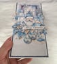 Handmade Santa Christmas Card (111) Blue Winter Scene. - Image 3