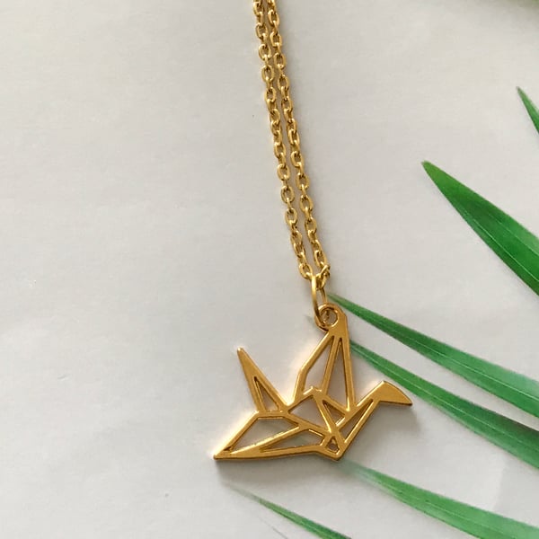 Lucky Crane Necklace 