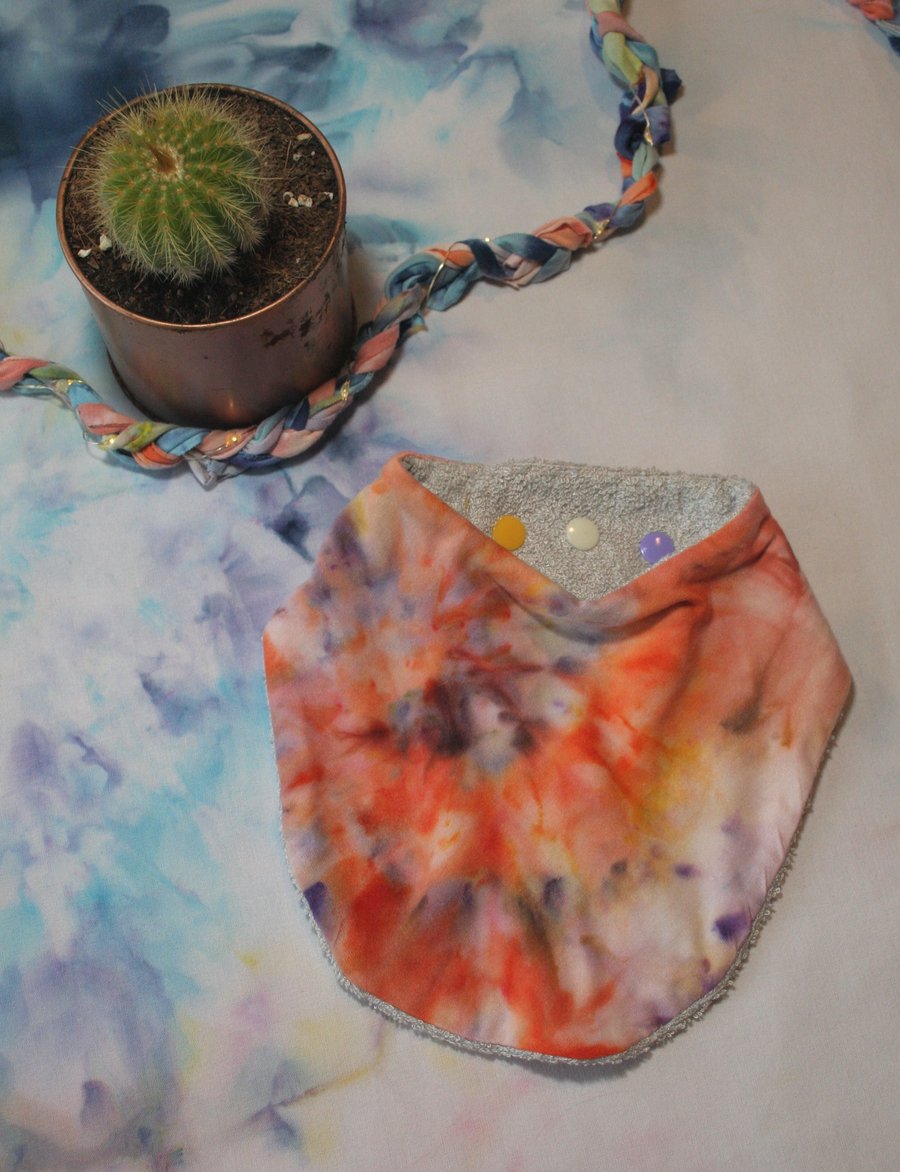 Soft Bamboo Ice Dye Baby Bib