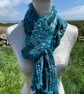 Hand Woven Art Yarn Scarf - Image 1