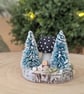 Handmade Wooden Toadstool Christmas Decoration  - Image 4