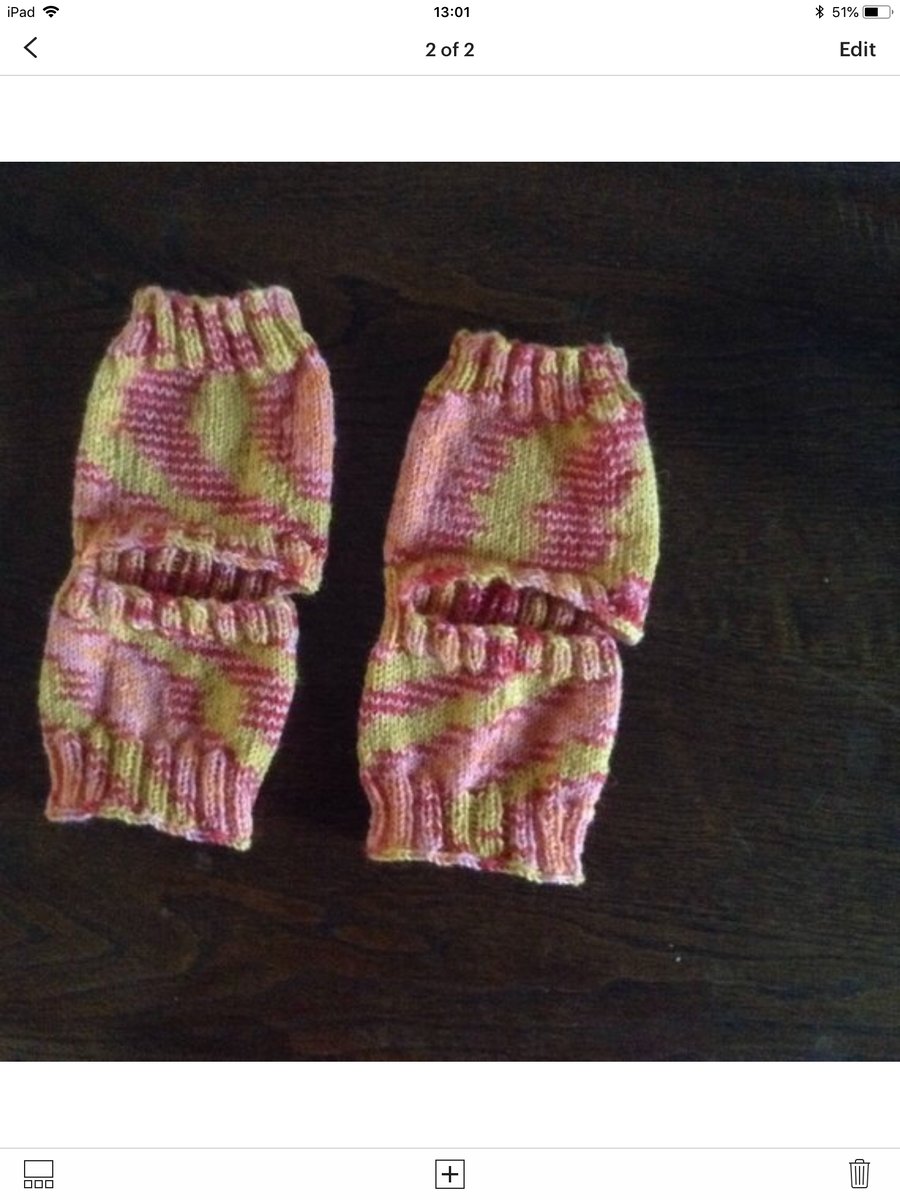 Yoga or Pilates Socks Orange Peach Yellow Mix Hand Knit 