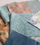Seaside Blue - Slow Stitching kit with vintage and reclaimed textiles - Image 5