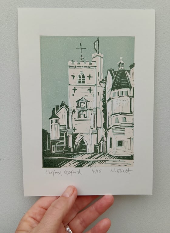 Carfax - Oxford linoprint