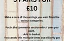 Wooden Earrings 3 for £10