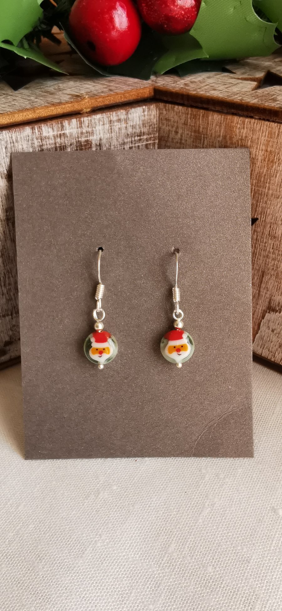 Santa Earrings