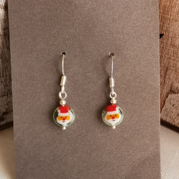 Santa Earrings