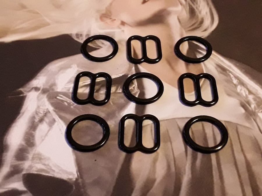 3 8" 10mm Rings and Sides Black coated Metal Stores Quality