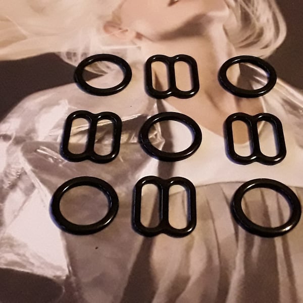 3 8" 10mm Rings and Sides Black coated Metal Stores Quality