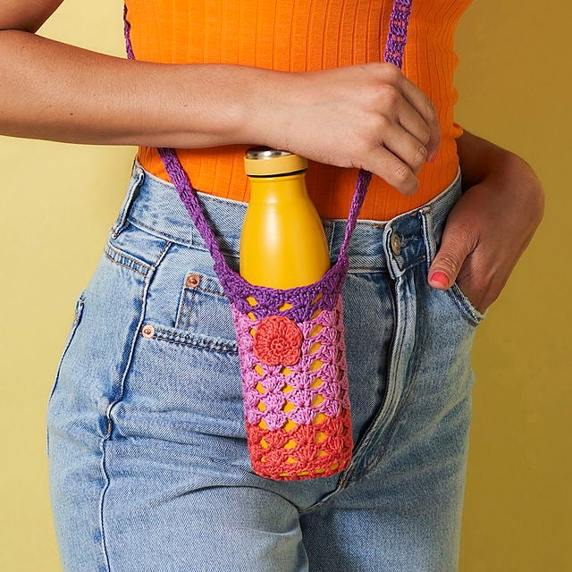 Seashell Water Bottle Holder pattern