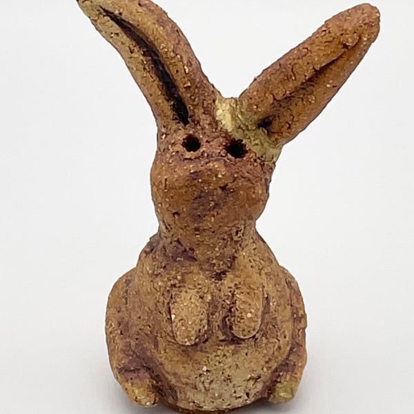 PERFECTLY IMPERFECT!  Miniature bunny sculpture
