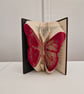 Pink butterfly book art