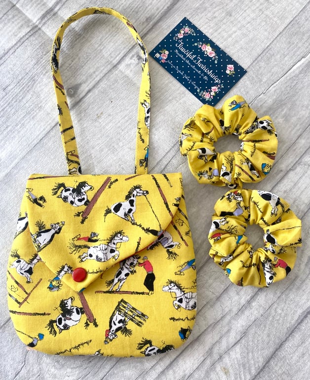 Childs Bag & matching Scrunchie Set